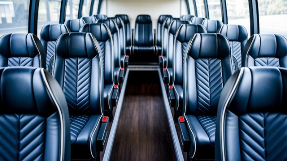25 passenger minibus inside rancho cucamonga