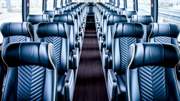 55 passenger charter bus inside
