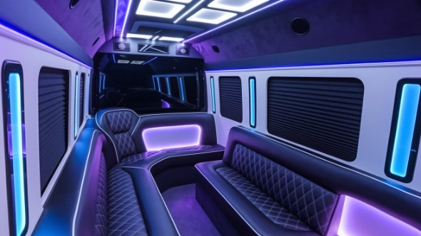 party bus rental inside