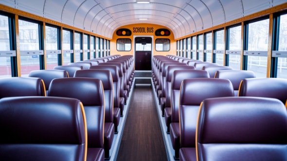 school bus rental inside