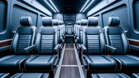 sprinter van with driver interior